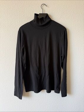 The Classic T-Shirt Company Black 100% Cotton Turtleneck